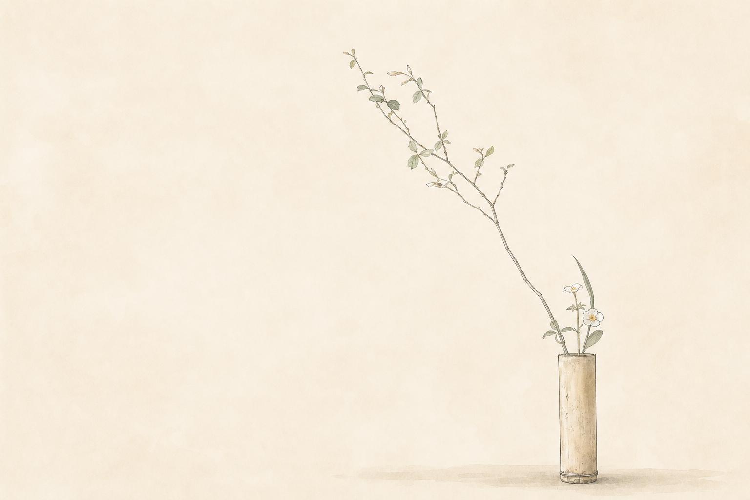 茶花はなぜ少なく生けるのか。野にある姿と余白のデザイン