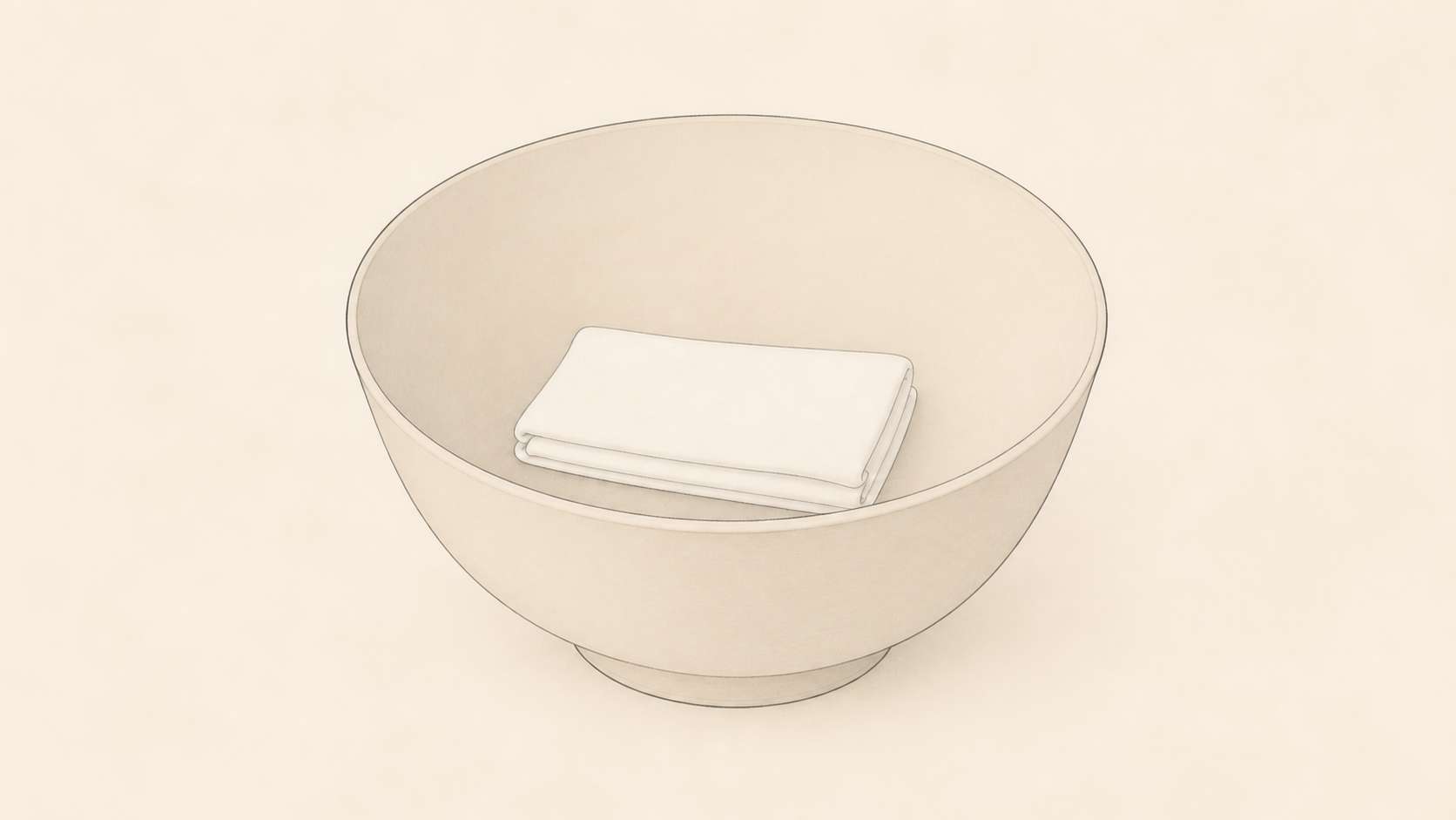 一枚の茶巾が、茶碗と所作を清める