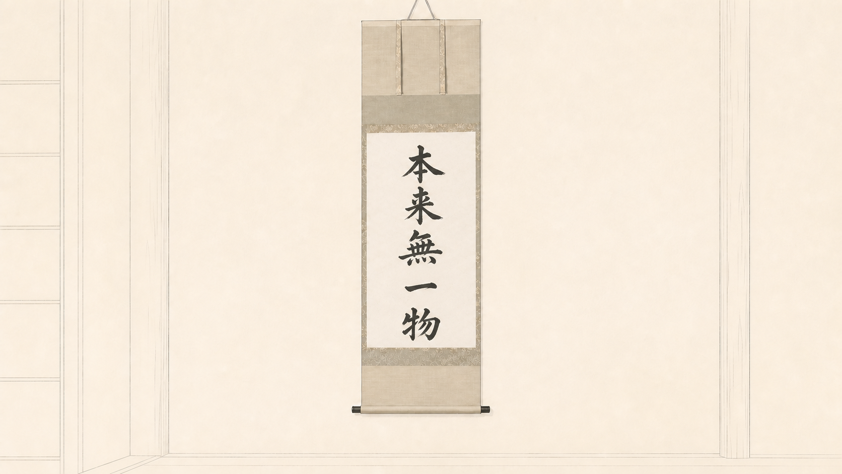 掛軸は茶席で何を伝えるのか。読む前に、場を方向づけるデザイン