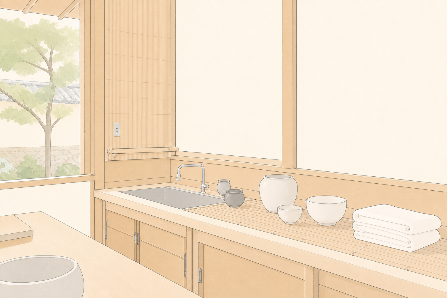 水屋——茶席の静けさをつくる、見えない舞台裏