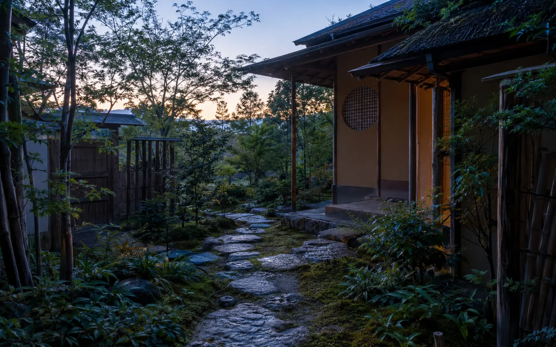 朝茶事は、なぜ早朝にひらかれるのかを、東京無一物の静かな自然光で捉えた編集写真
