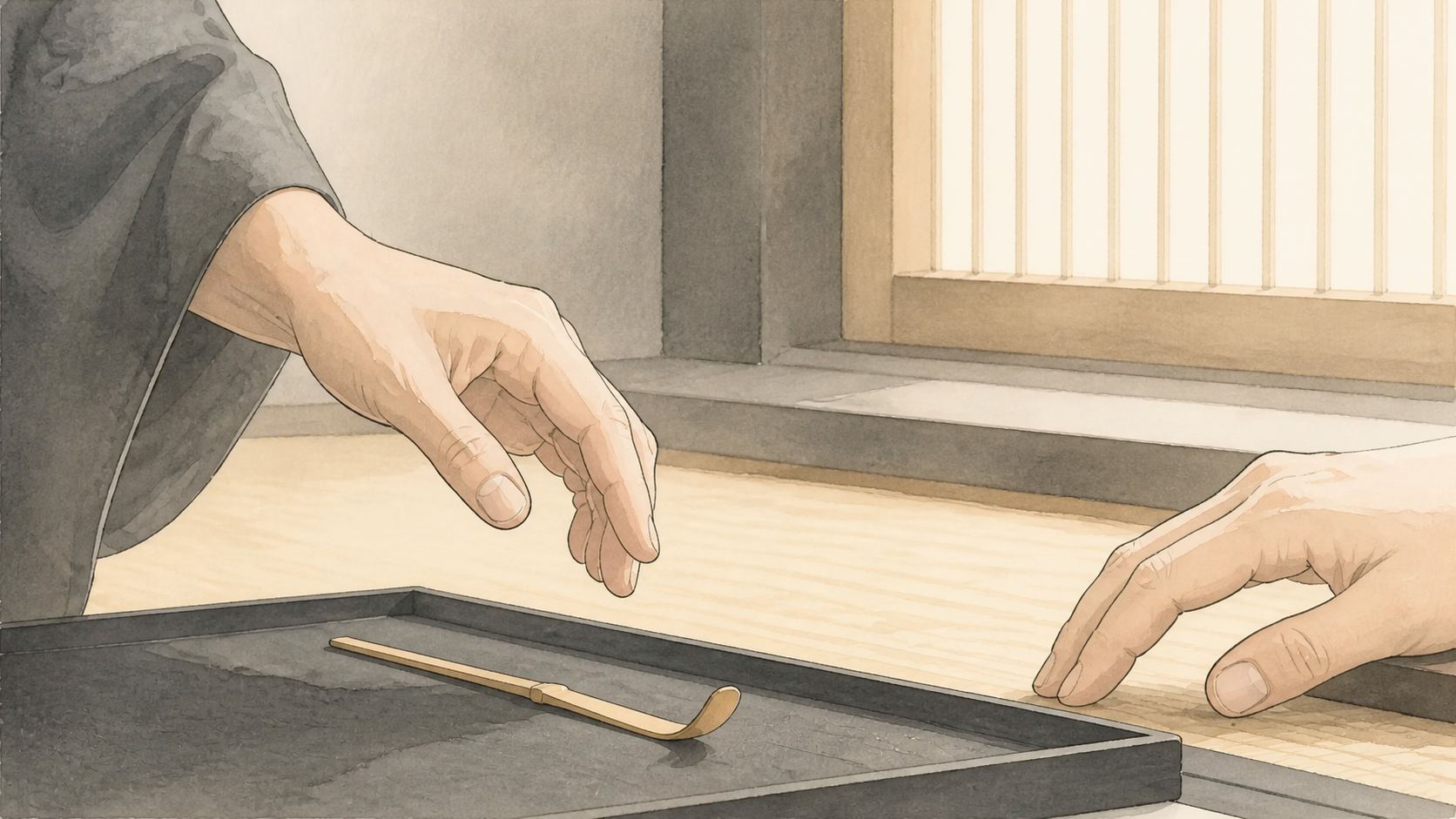 茶道の「間」を、動作、空間、会話から考える